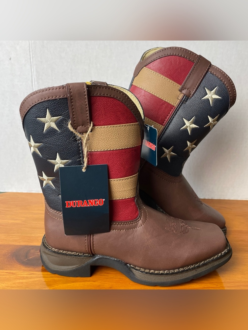 Lil' Rebel by Durango Boots Kid's Size 5M Patriotic Western Wear New